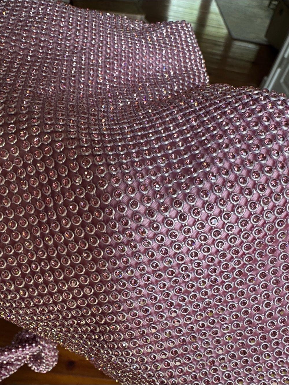 Pink Crystal Mini Shoulder Bag - Designer-Inspired - Picture 4 of 4